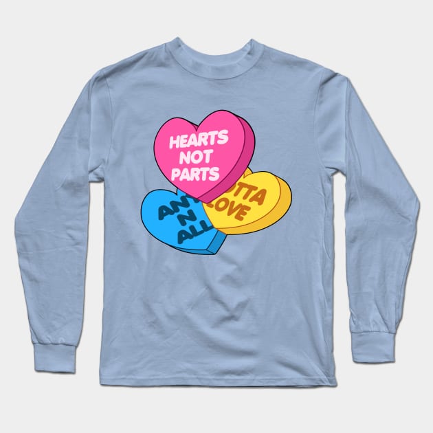 Pan Convo Hearts Long Sleeve T-Shirt by RottingRootsArts